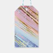 Getextureerde roze achtergrond cadeaulabel (Achterkant)