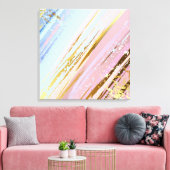 Getextureerde roze achtergrond canvas afdruk (Insitu (Woonkamer))