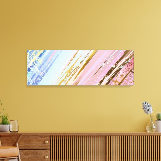 Getextureerde roze achtergrond canvas afdruk (Insitu (Woonkamer))