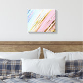 Getextureerde roze achtergrond canvas afdruk (Insitu (Slaapkamer))