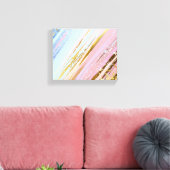 Getextureerde roze achtergrond canvas afdruk (Insitu (Woonkamer))