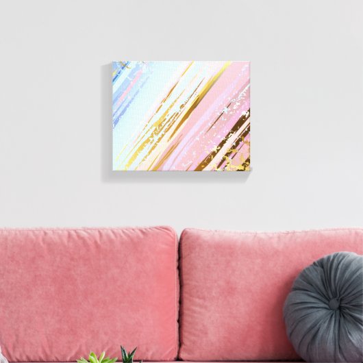 Getextureerde roze achtergrond canvas afdruk (Insitu (Woonkamer))