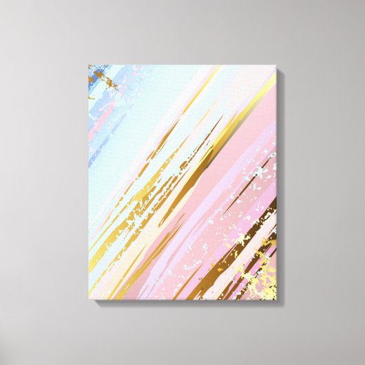 Getextureerde roze achtergrond canvas afdruk (Voorkant)