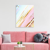 Getextureerde roze achtergrond canvas afdruk (Insitu (Woonkamer))