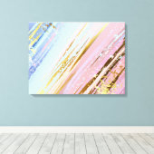 Getextureerde roze achtergrond canvas afdruk (Insitu (Houten vloer))