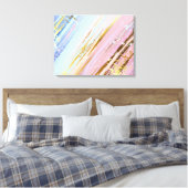 Getextureerde roze achtergrond canvas afdruk (Insitu (Slaapkamer))