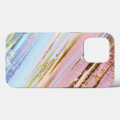 Getextureerde roze achtergrond Case-Mate iPhone case (Achterkant (horizontaal))