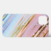 Getextureerde roze achtergrond Case-Mate iPhone case (Achterkant (horizontaal))