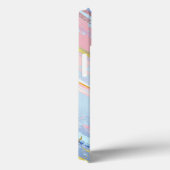 Getextureerde roze achtergrond Case-Mate iPhone case (Achterkant / Rechts)