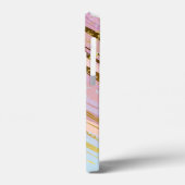 Getextureerde roze achtergrond Case-Mate iPhone case (Achterkant / Links)