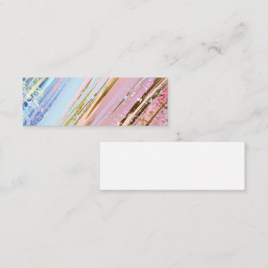 Getextureerde roze achtergrond contactkaartje (Voorkant / Achterkant)