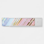 Getextureerde roze achtergrond deurbordje (Voorkant)