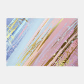 Getextureerde roze achtergrond deurmat (Voorkant)