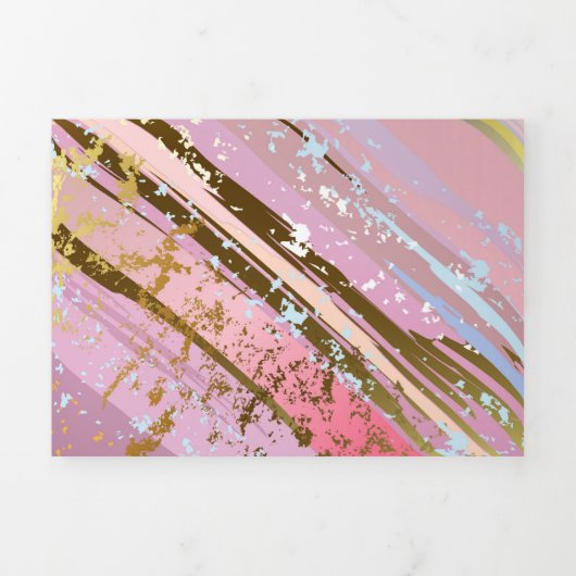 Getextureerde roze achtergrond drieluik aankondiging (Cover)