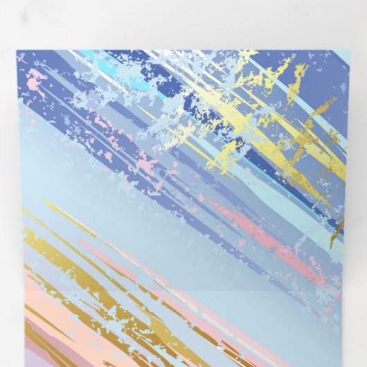 Getextureerde roze achtergrond drieluik aankondiging (Binnenzijde eerst)