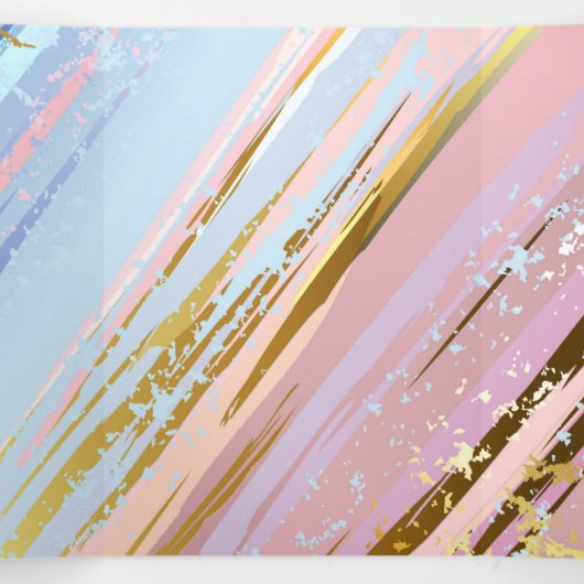 Getextureerde roze achtergrond drieluik kaart (Binnenkant midden)