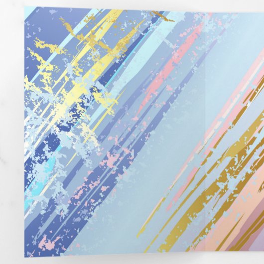 Getextureerde roze achtergrond drieluik wenskaart (Binnenzijde eerst)