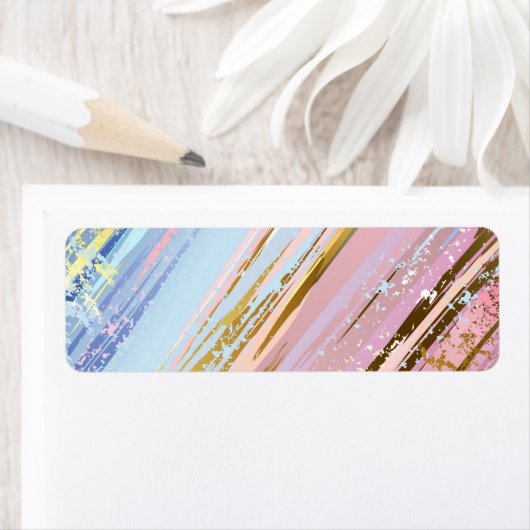 Getextureerde roze achtergrond etiket (Insitu)