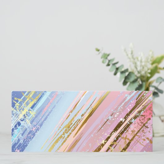 Getextureerde roze achtergrond feestdagenkaart (Staand voorkant)