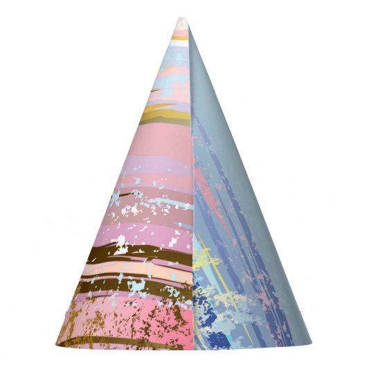 Getextureerde roze achtergrond feesthoedjes (Achterkant)