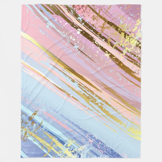 Getextureerde roze achtergrond fleece deken (Voorkant)