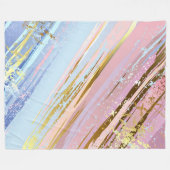 Getextureerde roze achtergrond fleece deken (Voorkant (Horizontaal))