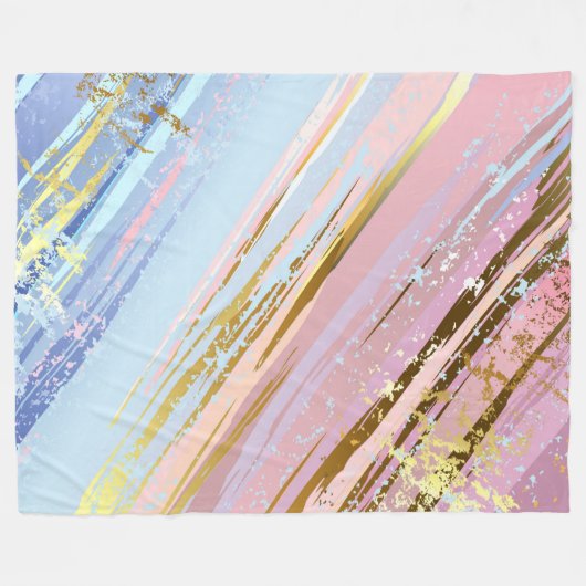 Getextureerde roze achtergrond fleece deken (Voorkant (Horizontaal))