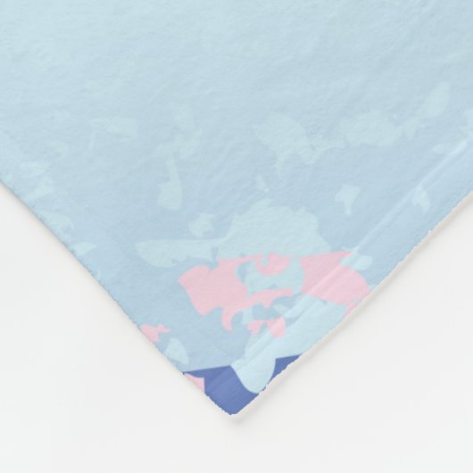 Getextureerde roze achtergrond fleece deken (Hoek)