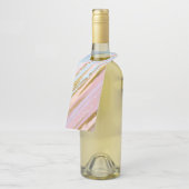 Getextureerde roze achtergrond flessenhanger (Schuin)