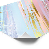 Getextureerde roze achtergrond foto afdruk (Hoek)