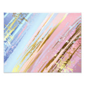 Getextureerde Roze Achtergrond Foto Afdruk (Voorkant)