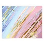 Getextureerde Roze Achtergrond Foto Afdruk (Voorkant)