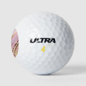 Getextureerde roze achtergrond golfballen (Logo)