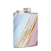 Getextureerde roze achtergrond heupfles (Rechts)