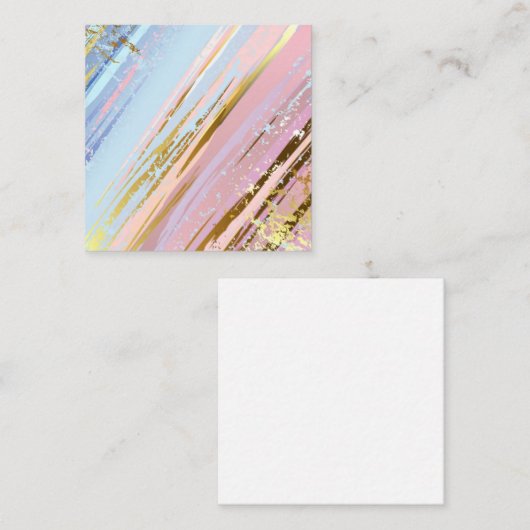 Getextureerde roze achtergrond informatiekaartje (Voorkant / Achterkant)