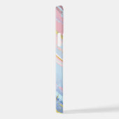 Getextureerde roze achtergrond iPhone hoesje (Rechterkant)