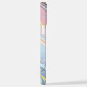 Getextureerde roze achtergrond iPhone hoesje (Rechterkant)