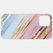 Getextureerde roze achtergrond iPhone hoesje (Achterkant horizontaal)