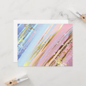 Getextureerde roze achtergrond kaart (Voorkant / Achterkant in situ)