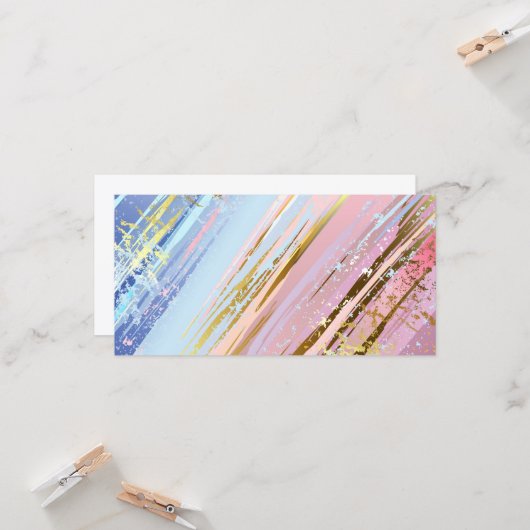 Getextureerde roze achtergrond kaart (Voorkant / Achterkant in situ)