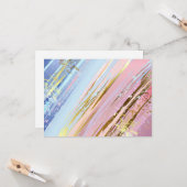 Getextureerde roze achtergrond kaart (Voorkant / Achterkant in situ)