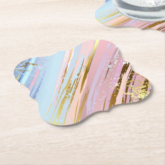 Getextureerde roze achtergrond kartonnen onderzetters (Gekanteld)