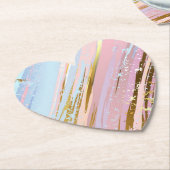 Getextureerde roze achtergrond kartonnen onderzetters (Gekanteld)