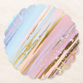 Getextureerde roze achtergrond kartonnen onderzetters (Voorkant)