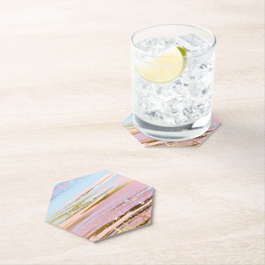 Getextureerde roze achtergrond kartonnen onderzetters (Insitu)