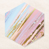 Getextureerde roze achtergrond kartonnen onderzetters (Voorkant)