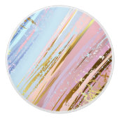 Getextureerde roze achtergrond keramische knop (Voorkant)