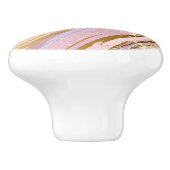 Getextureerde roze achtergrond keramische knop (Zijkant)