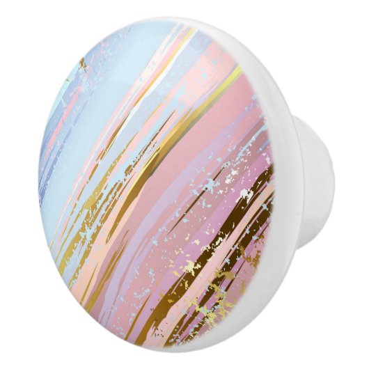 Getextureerde roze achtergrond keramische knop (Rechts)