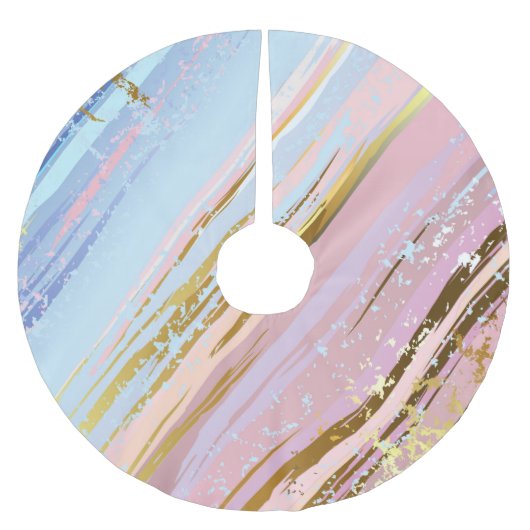 Getextureerde roze achtergrond kerstboom rok (Voorkant)